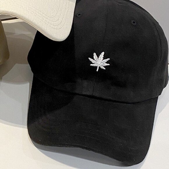 Leaf Embroidered Baseball Cap - Picture 3 of 6